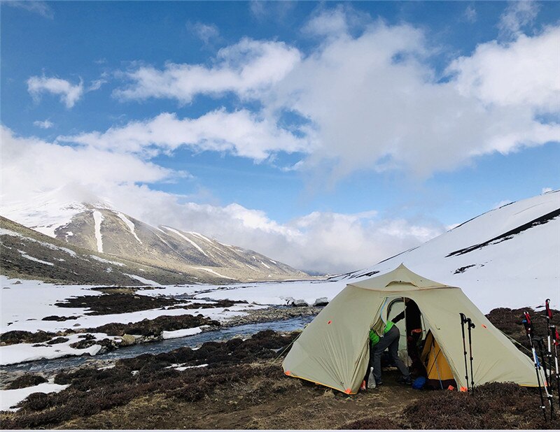 Cheap Goat Tents Asta Gear Outdoor Light Weight Pyramid Tent 4 Season 10 Persons Team Family Camping Equipment Mountain House   